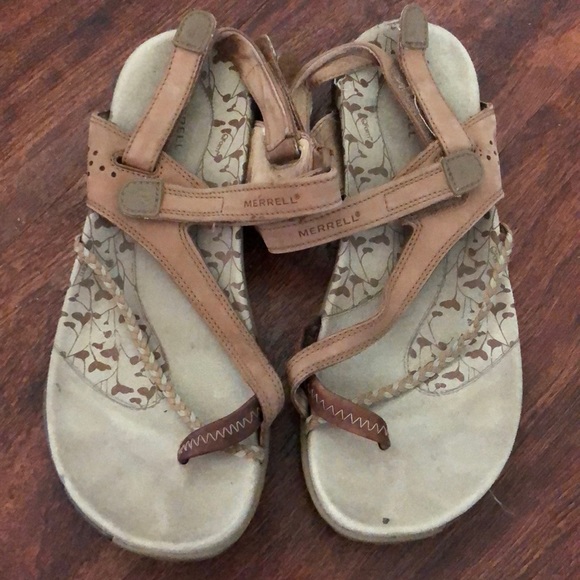 merrell arch support sandals